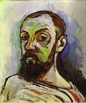  AMIS Obras - Autorretrato con camiseta a rayas 1906 fauvismo abstracto Henri Matisse